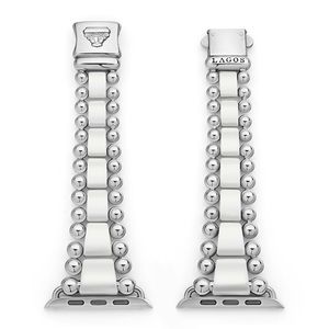 Smart Caviar White Ceramic and
Stainless Steel Watch Bracelet-42-45 mm